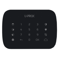 Бездротова сенсорна клавіатура для чотирьох груп U-Prox Keypad G4 Black