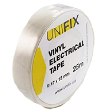 Iзоляцiйна стрiчка бiла 0.17х18 мм 25 м UNIFIX ETU-25W