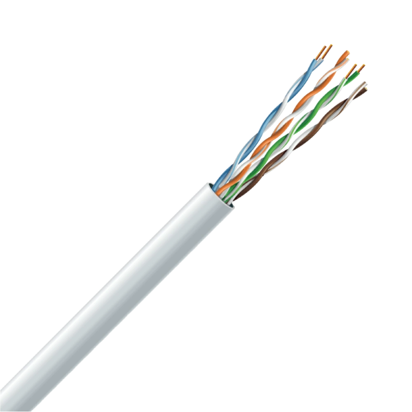 мідь внутрішній ЗЗКМ Кабель Cat. 5e U/UTP 4х2х24 AWG, бухта 305м.(7091001)