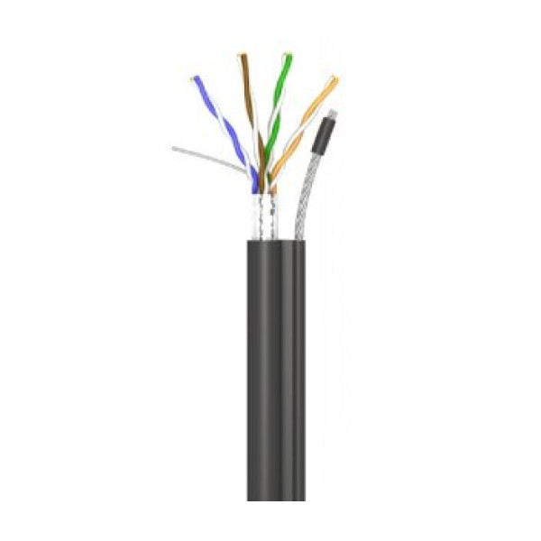 Кабель OK-net трос 305м КППЕт-ВП (100) 4  2  0,51 (FTP-cat.5E) OK-net, СU, ПЭ, экр., З трос. 7 * 0,5